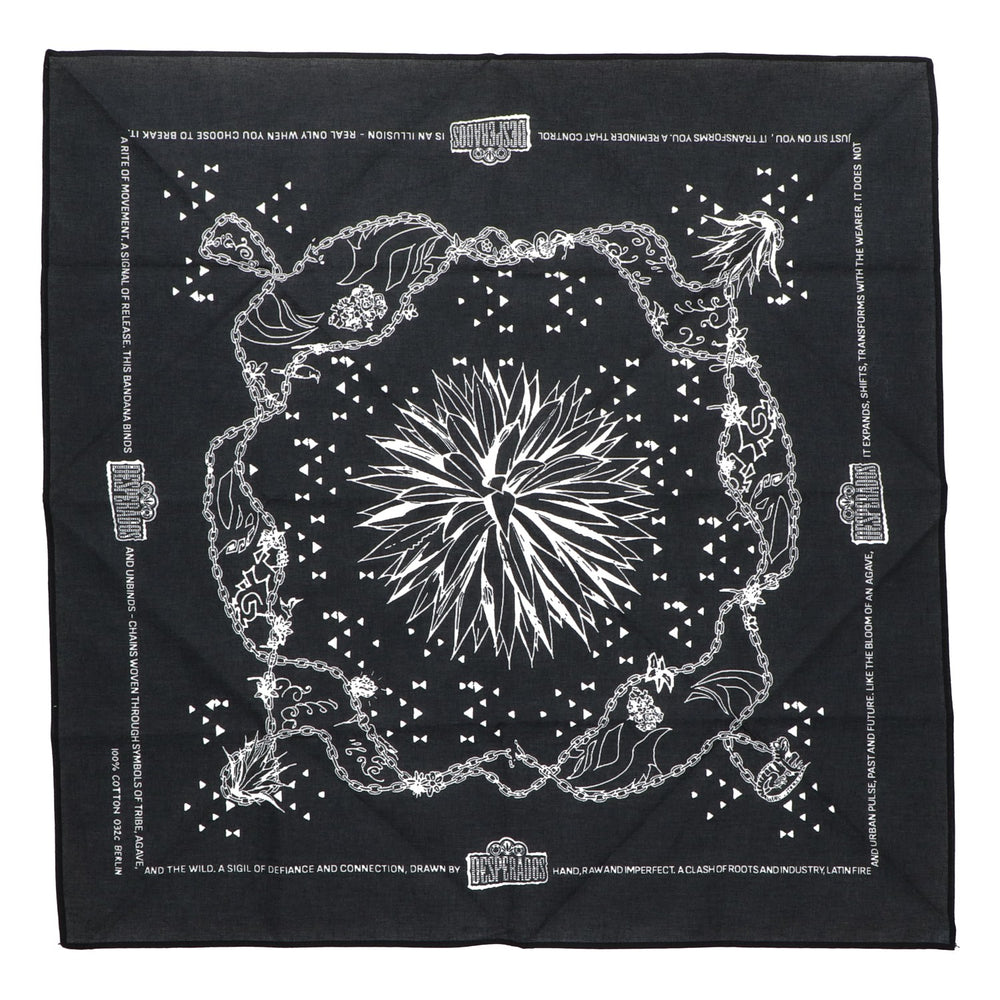 Foulard Desperados noir 53 x 53 cm