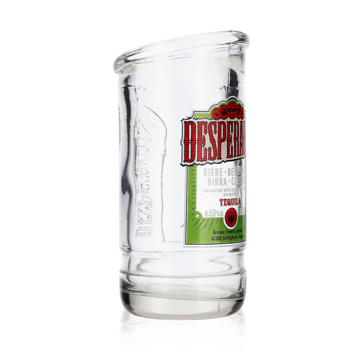 Photophore Desperados en forme de bouteille de bière avec relief – Vue 2