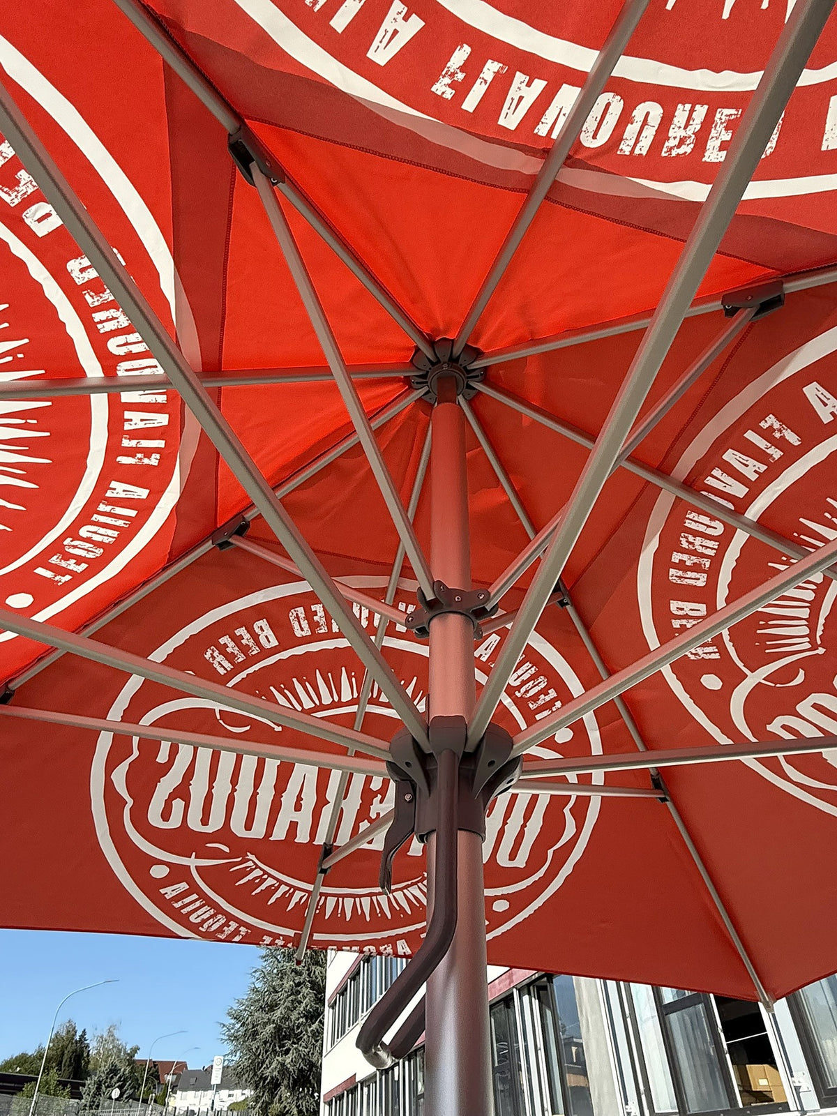 Parasol Desperados 3 x 3 m – Brasserie, restauration, café en plein air – Vue 2