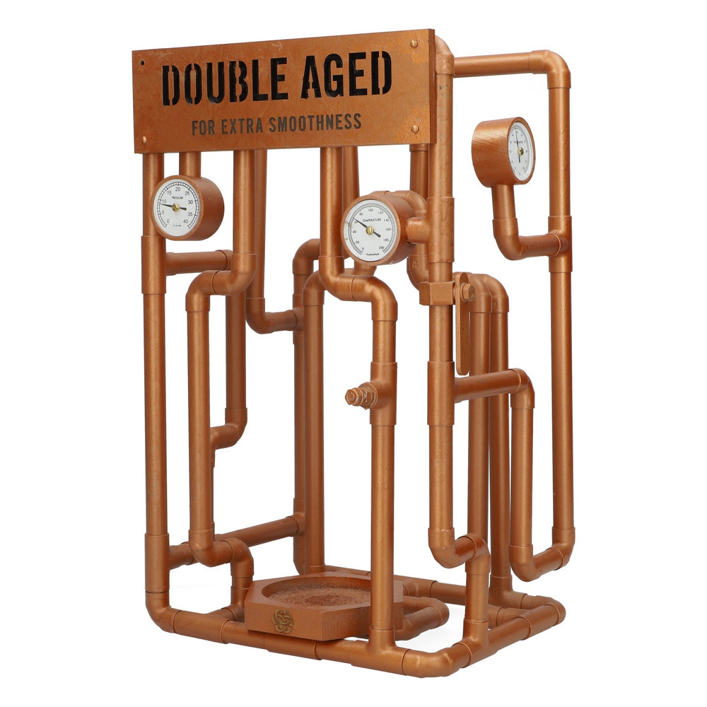 Porte-bouteilles à whisky Dewars, décoration en laiton, cuivre doublement vieilli, 4,35 kg