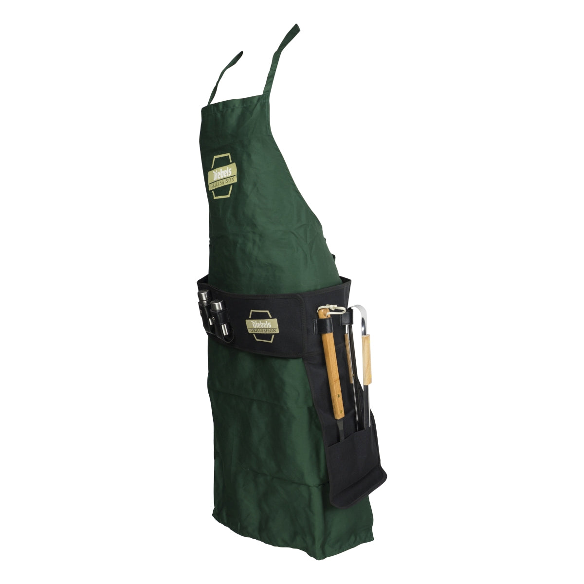 Ensemble barbecue Diebels Tablier à bavette longue Ceinture Pince Salière/poivrière BBQ Cuisinier – Vue 4