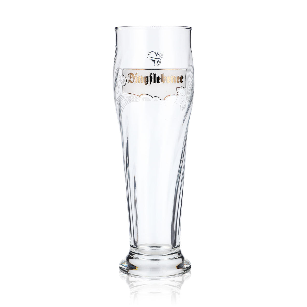 Verre à bière Dingslebener Verre à bière blanche Verres à bière 0,3 l Tulipe Relief longitudinal