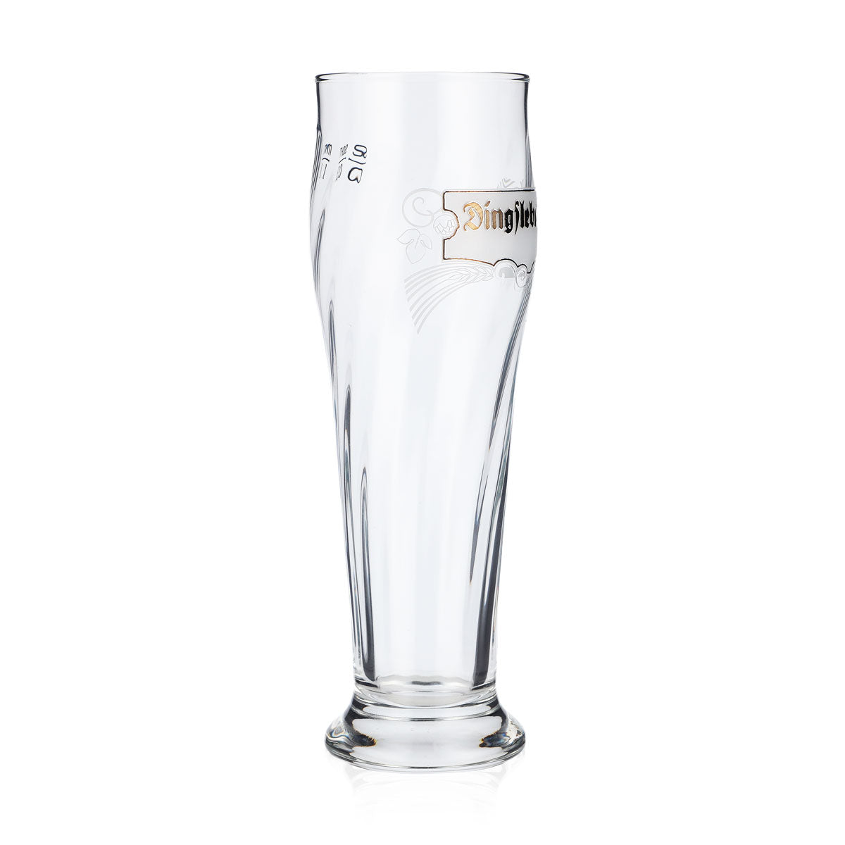 Verre à bière Dingslebener Verre à bière blanche Verres à bière 0,3 l Tulipe Relief longitudinal – Vue 2