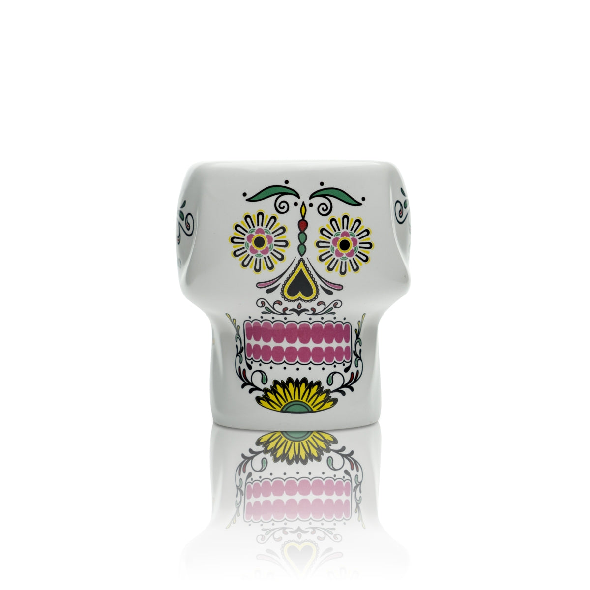 Verre à tequila Don Julio Tasse en grès Skull rose Fiesta de los Muertos Skull