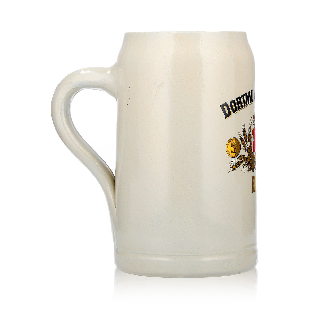 Verre à bière Union de Dortmund, chope en terre cuite, chope d'un litre, chope à bière en terre cuite, Seidel, Humpen – Vue 4