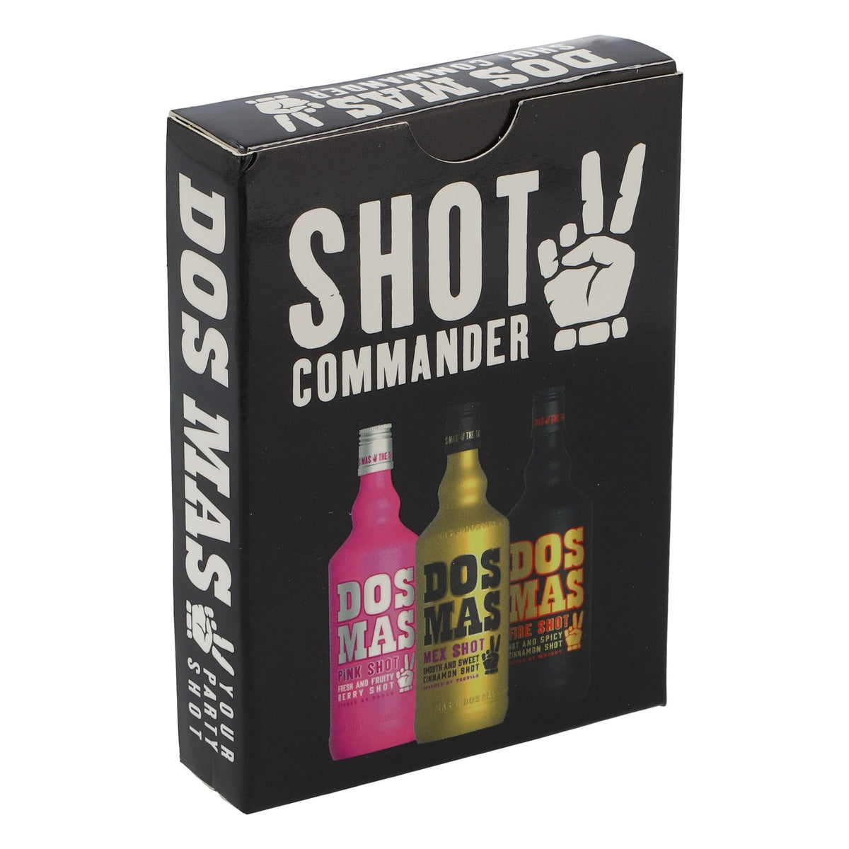 Dos Mas Liqueur Jeu de cartes Jeu à boire Soirée jeux Shot Commander Cartes de skat Noir