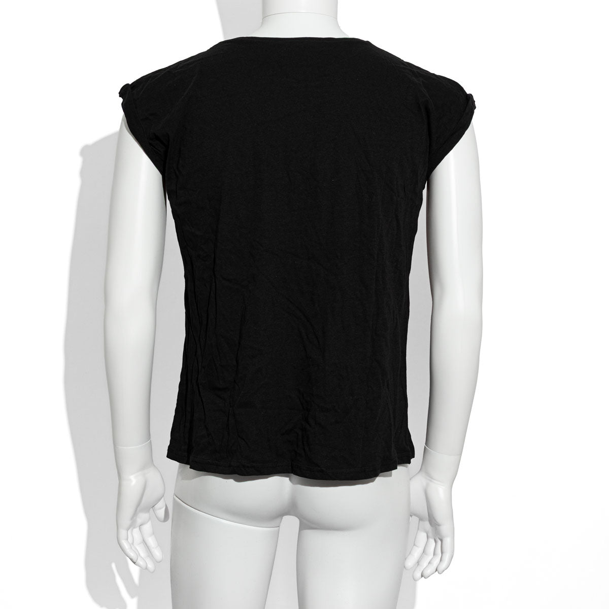 T-shirt Dos Mas Likör noir avec inscription rose, taille S/M, t-shirt pour fille « Un shot à la main et des confettis dans les cheveux » – Vue 3