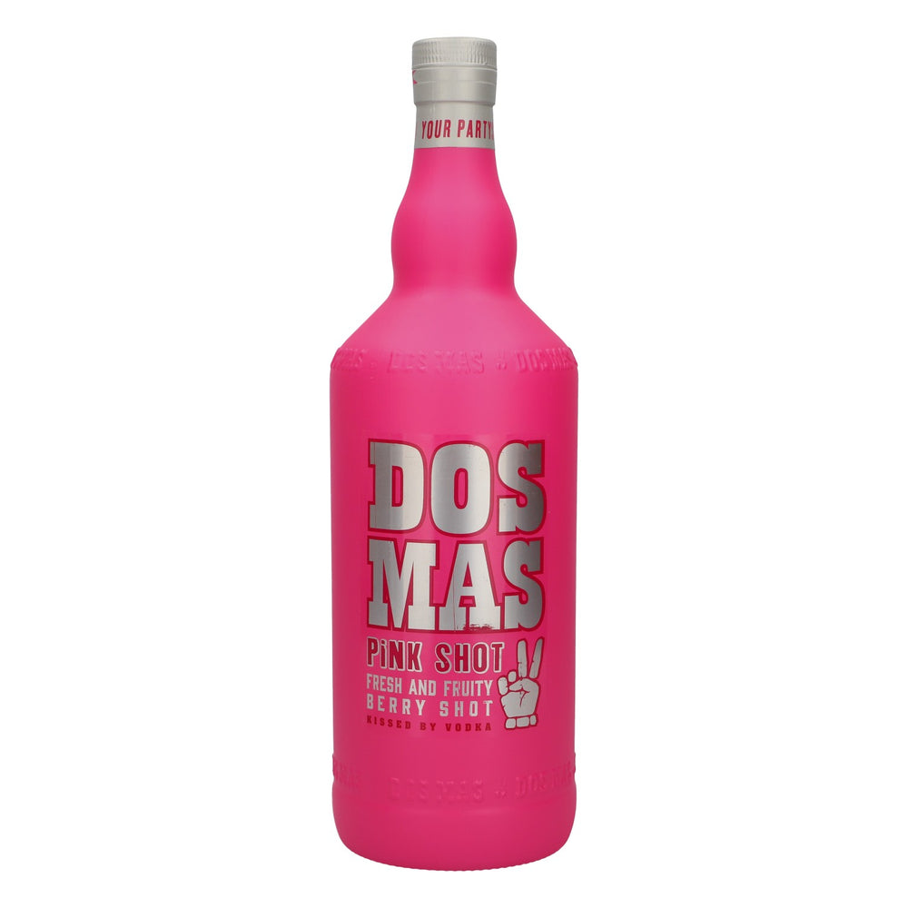 Liqueur Dos Mas, bouteille décorative XXL « Showbottle », 3,0 l, version rose