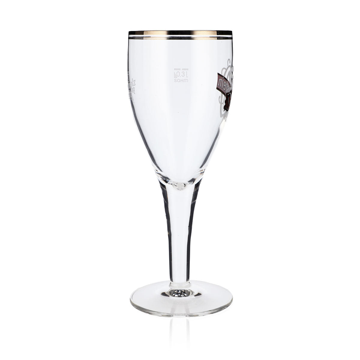 Verre à bière Duckstein 0,3 l, forme coupe, double bord platine, grand logo Sahm Harzer – Vue 3