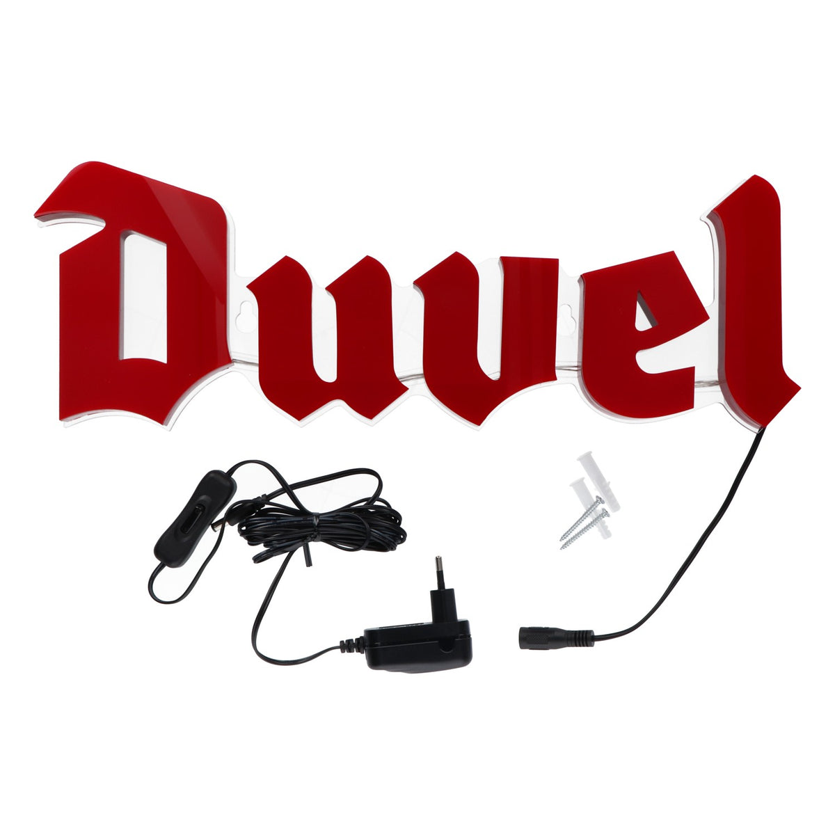 Enseigne lumineuse LED Duvel Bière Enseigne lumineuse avec bloc d'alimentation « Duvel » – Vue 4