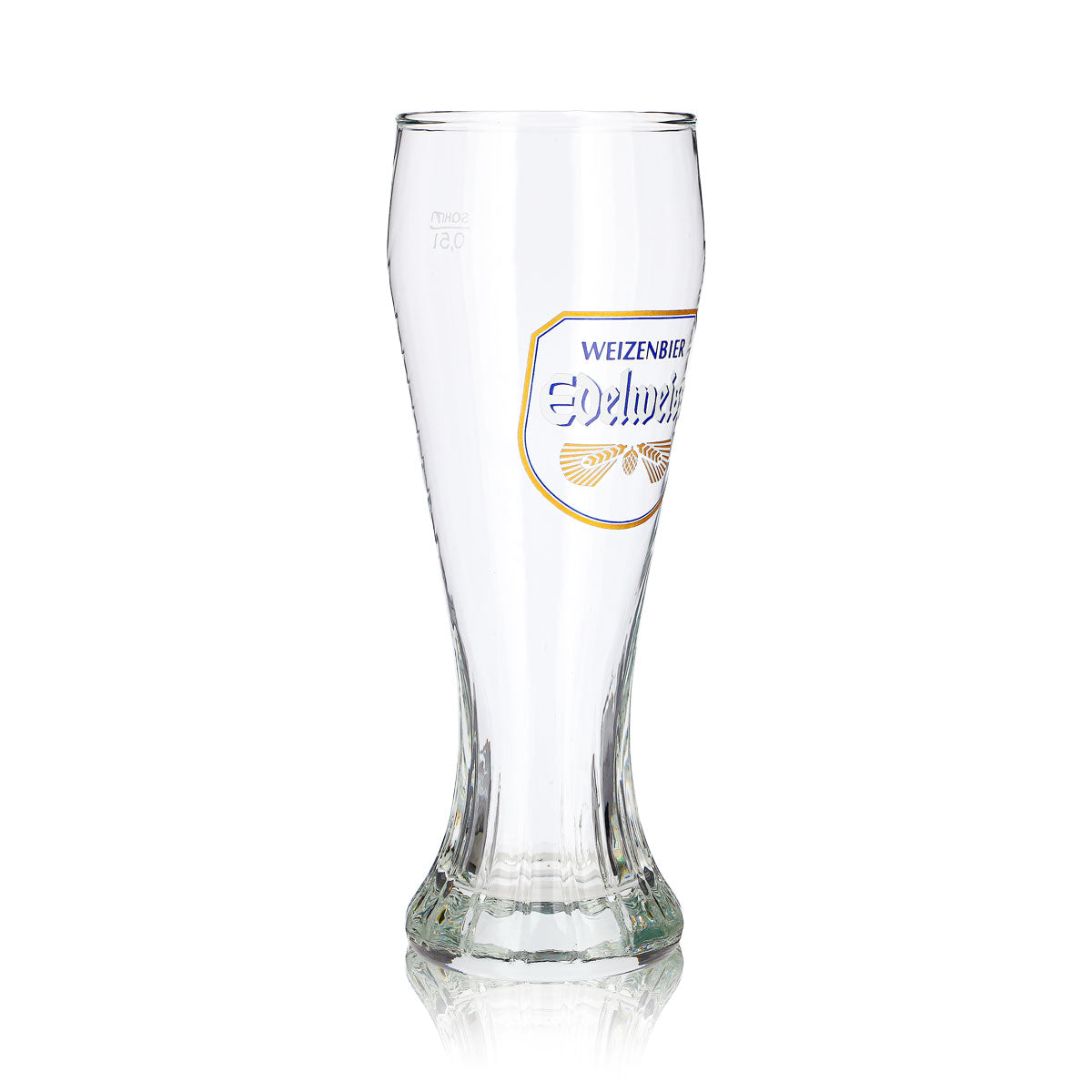 Verre à bière Edelweißbrauerei, 0,5 l, forme de coupe, verre à bière de blé, relief « Sahm » – Vue 3