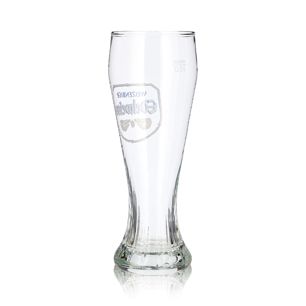Verre à bière Edelweißbrauerei, 0,5 l, forme de coupe, verre à bière de blé, relief « Sahm » – Vue 4
