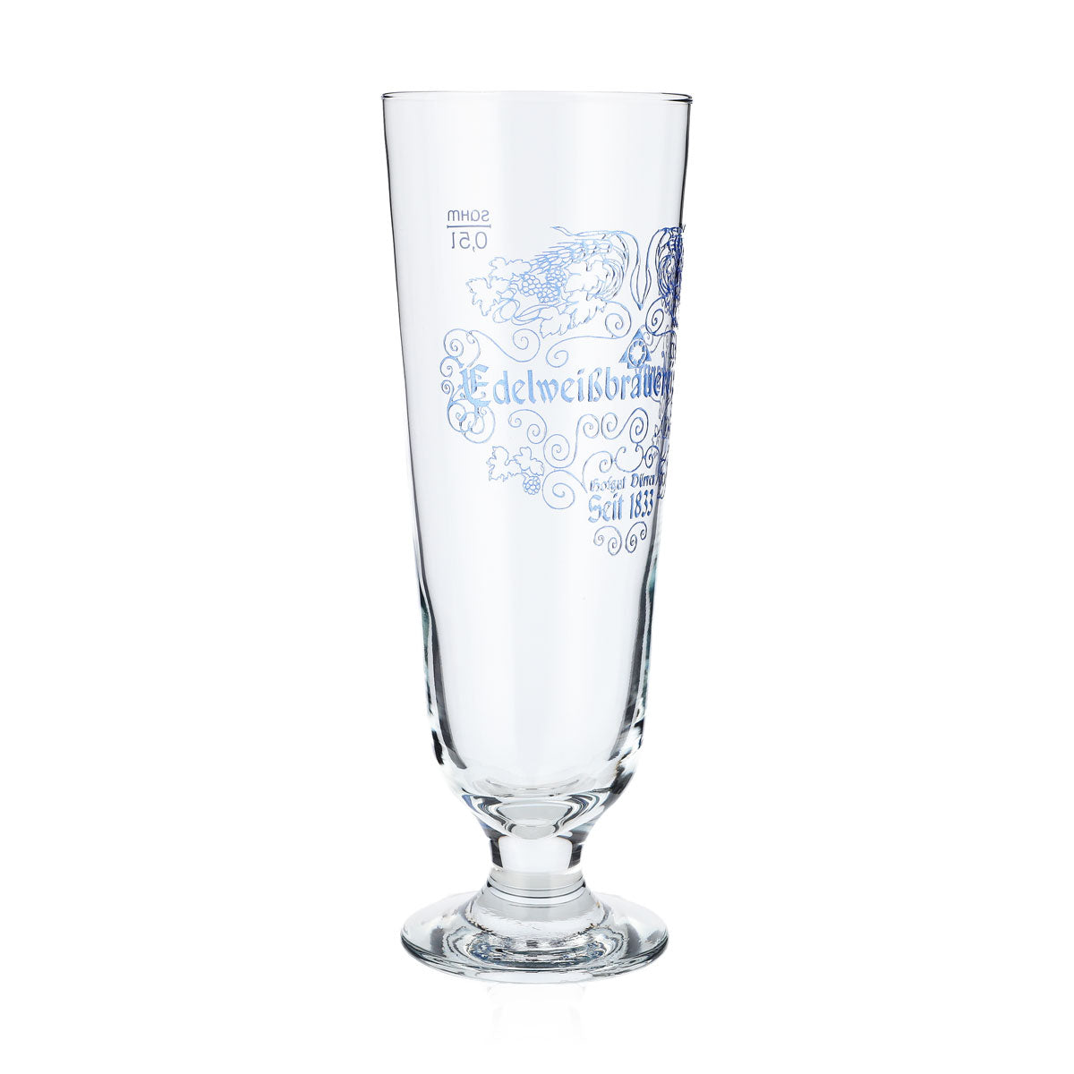 Bière Edelweißbrauerei Verre Verres à bière 0,5 l Verres à bière Pokal Sahm Antik – Vue 2