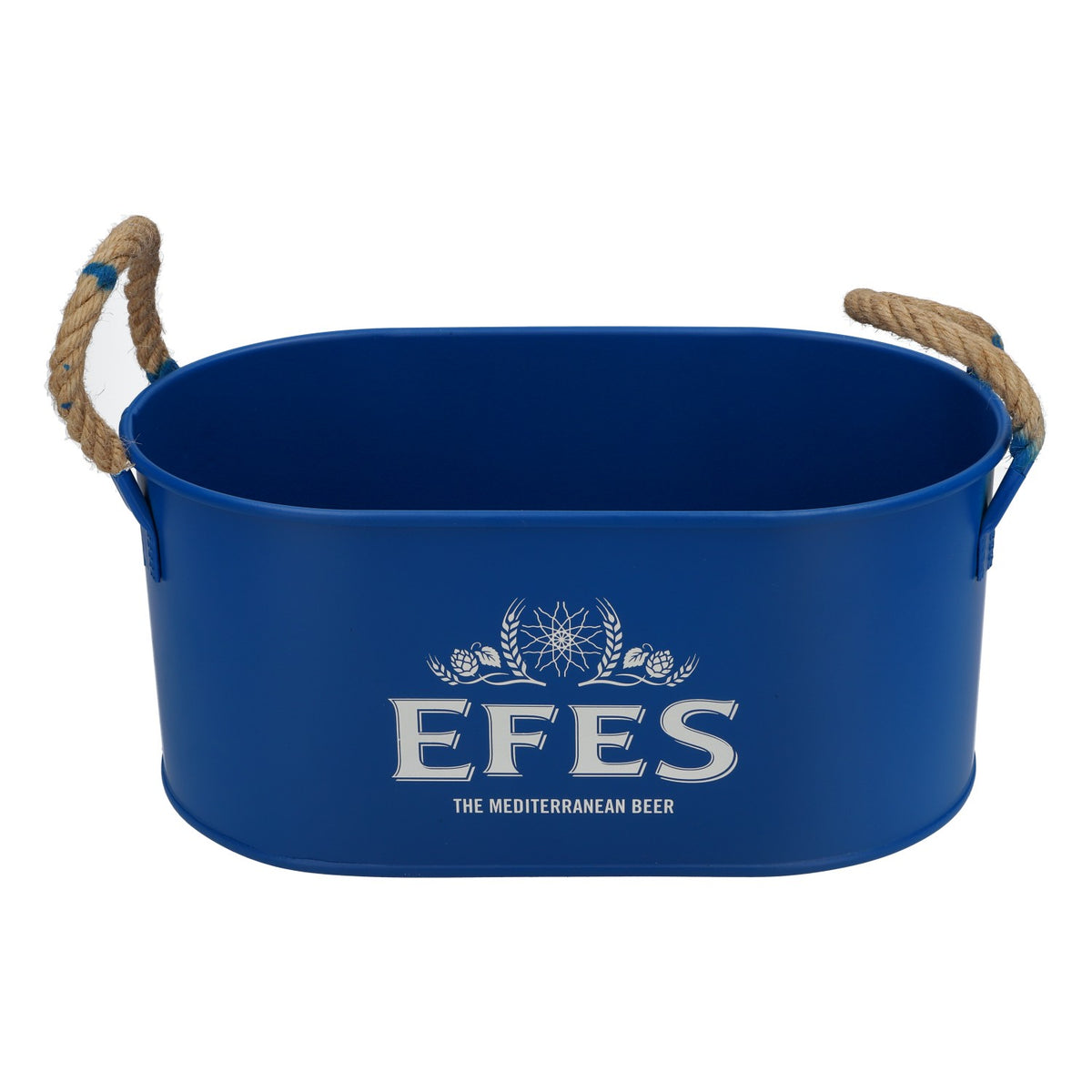 Efes refroidisseur de bière refroidisseur de bouteilles bac à glaçons Icebuket bleu métal avec poignée – Vue 2
