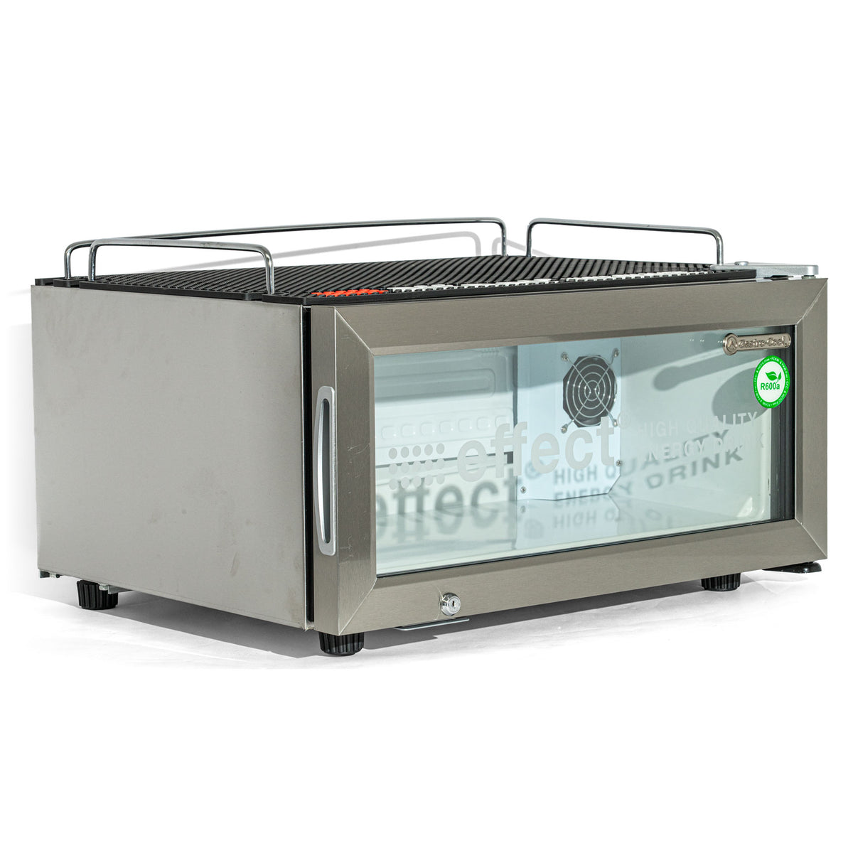 Effect Energy Réfrigérateur Mini Fridge Réfrigérateur à porte vitrée 30x60x48cm Mini Cooler – Vue 3