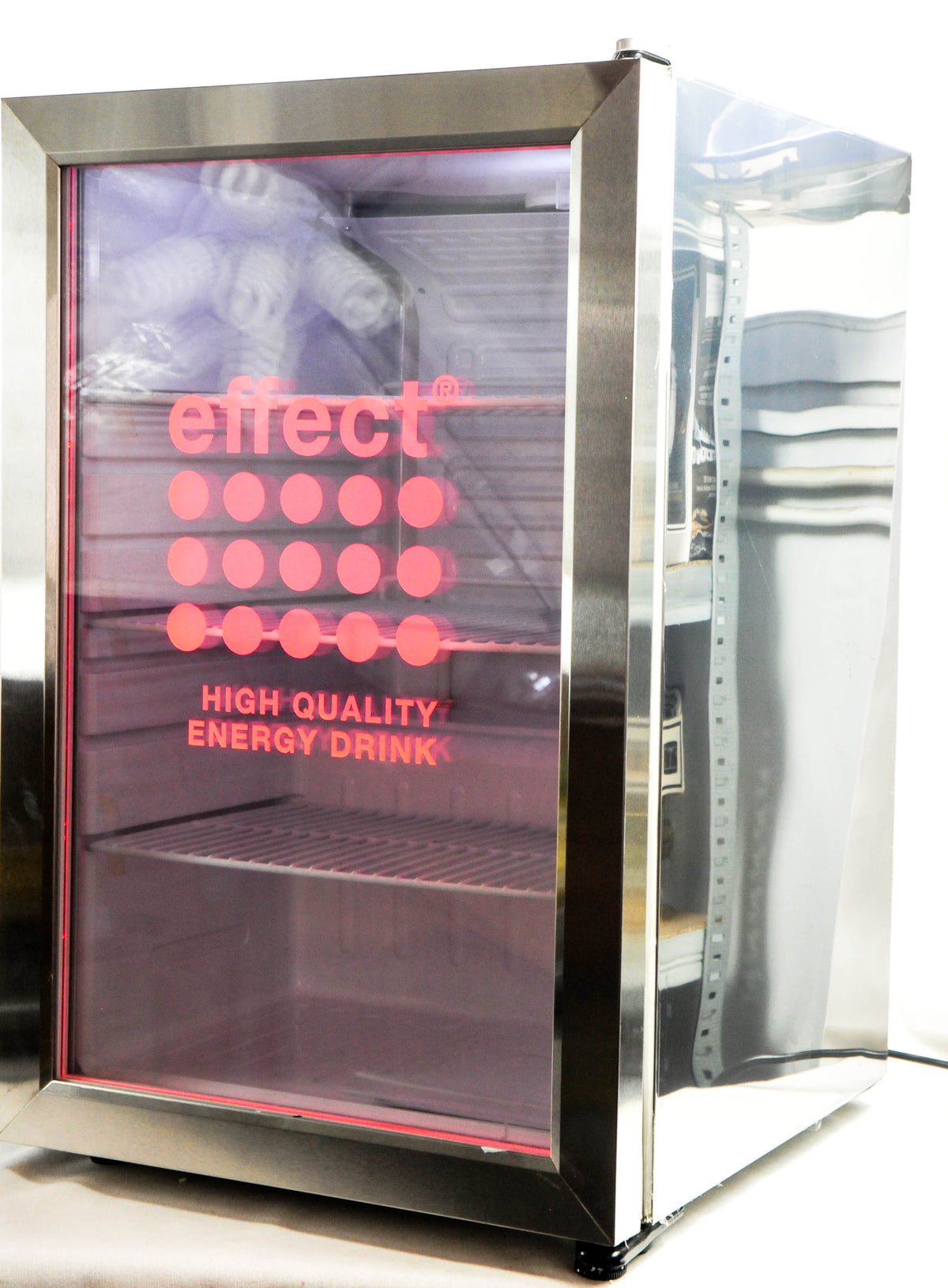 Effect Réfrigérateur Cooler Eco LED Illuminated Refroidisseur de boissons Silvercool Fridge