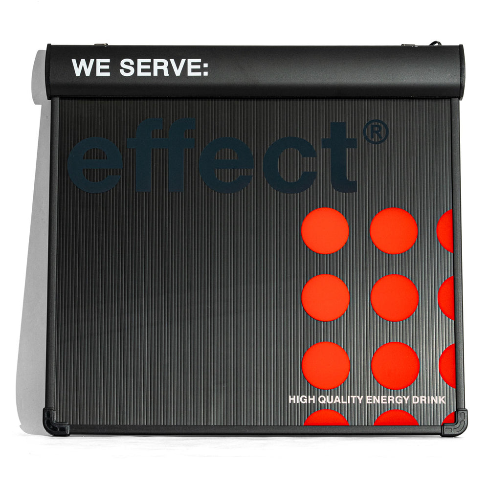 Effet enseigne lumineuse Présentoir suspendu LED Luminated Board Wallsign Bardeko Décoration murale