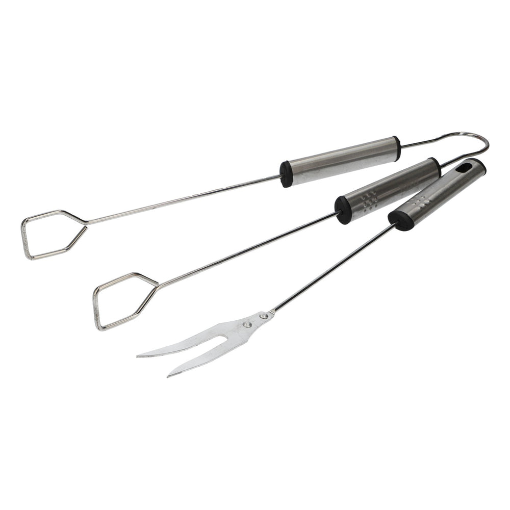 Ensemble d'ustensiles de barbecue Eku pour la bière : pince et fourchette en acier inoxydable, 39 cm, pour les fêtes