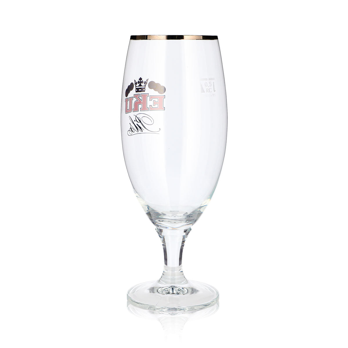 Verre à bière Eku 0,5 l, forme coupe, Pils, bord platine, Ritzenhoff – Vue 4