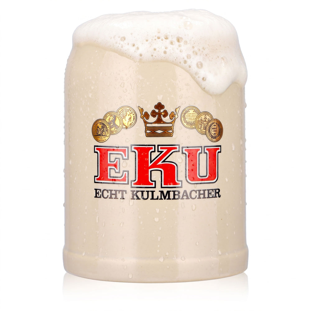 Verre à bière Eku, chope en terre cuite de 0,5 l, véritable terre cuite de Kulmbach