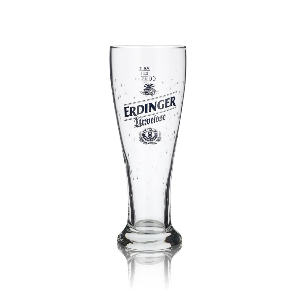 Verre Erdinger Urweisse 0,5 l Verre à bière blanche Verres à bière blanche Hefeweizen Design en forme de goutte