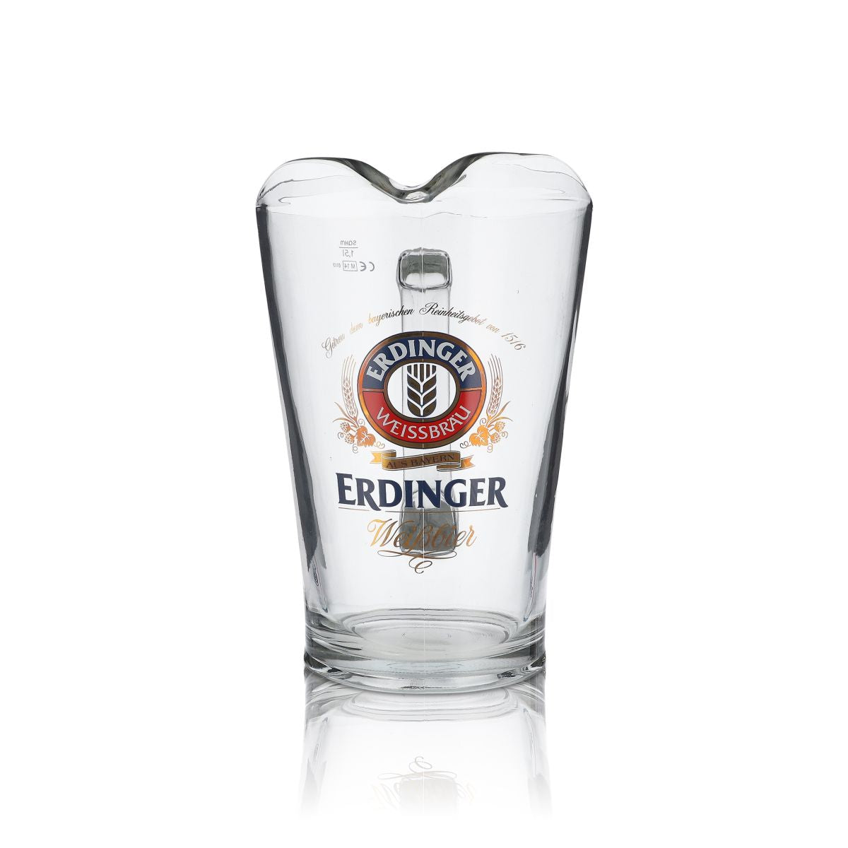 Carafe à bière blanche Erdinger 1,5 l, brasserie bavaroise, restauration