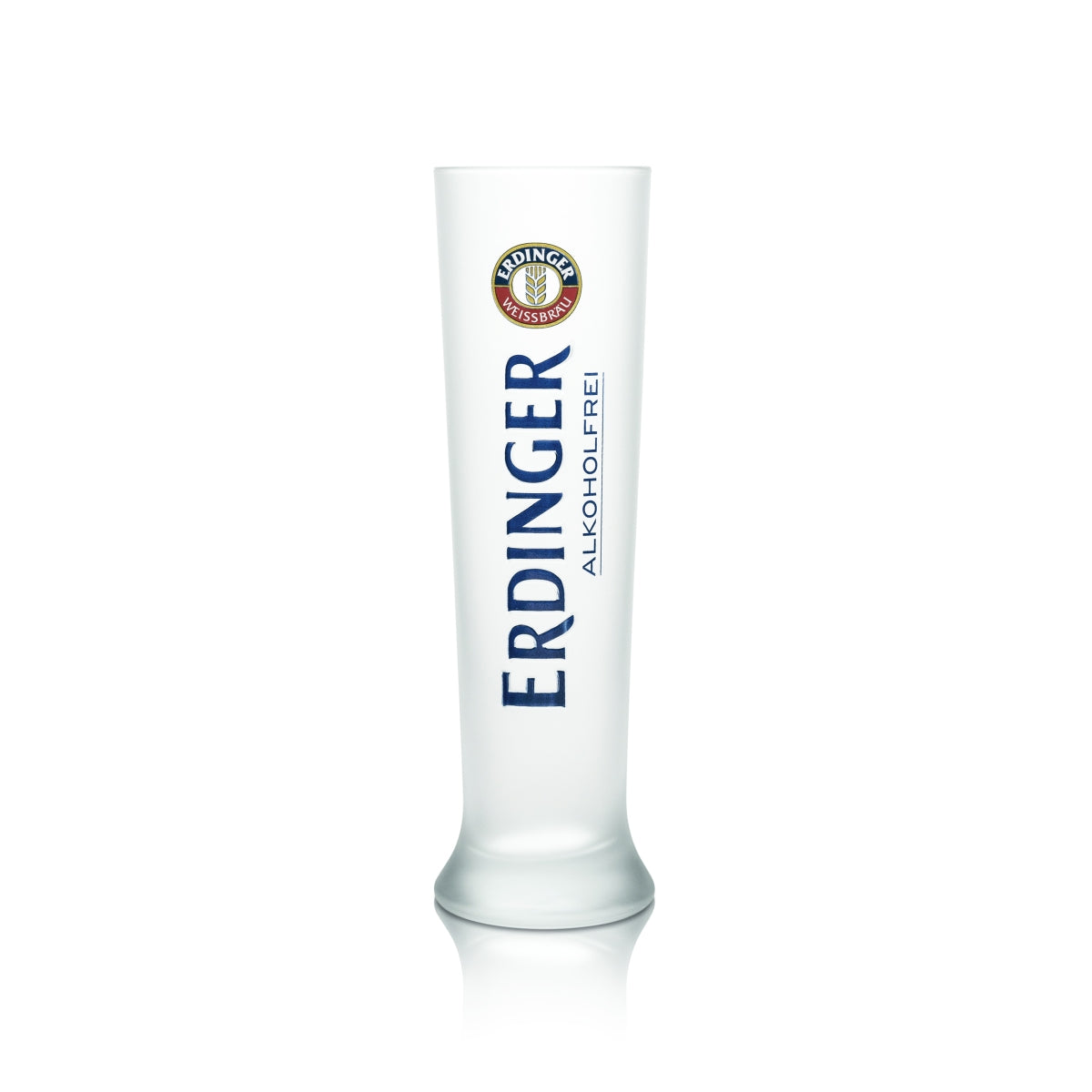 Verre à bière Erdinger Weißbräu 0,5 l sans alcool, mat, relief, verre dépoli, blé