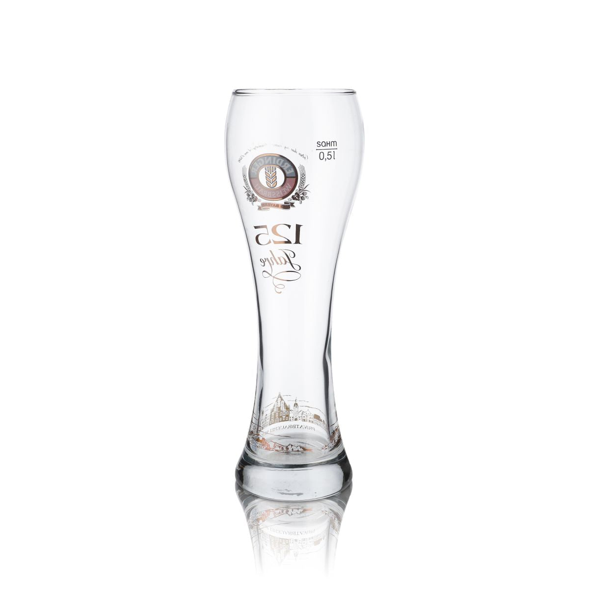 Verre Erdinger Weissbräu 0,5 l Verres à bière 125 ans Édition spéciale Collectionneur – Vue 2