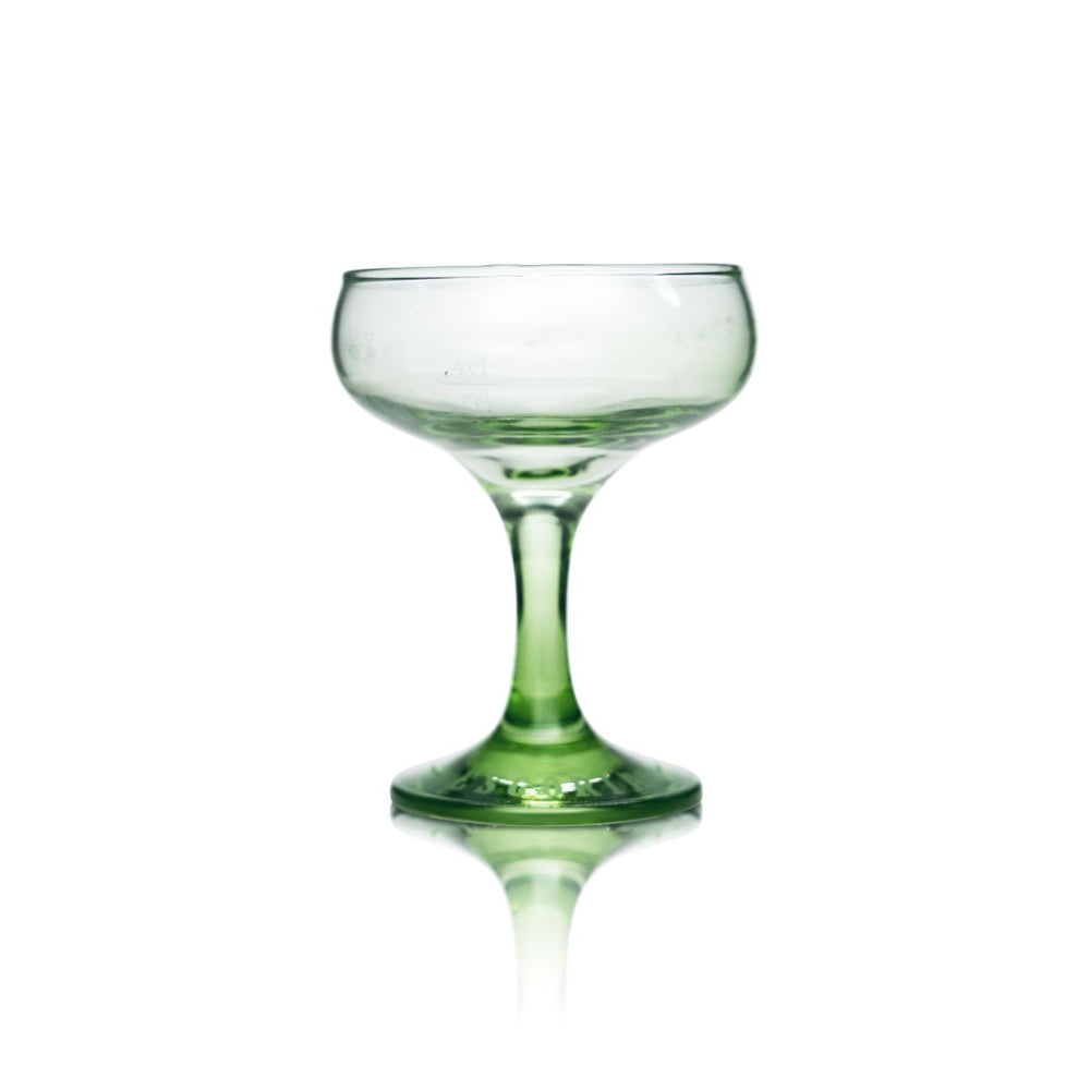 Verre à liqueur Escorial 0,15 l Coupe Martinis Verres à pied vert Liqueur aux herbes