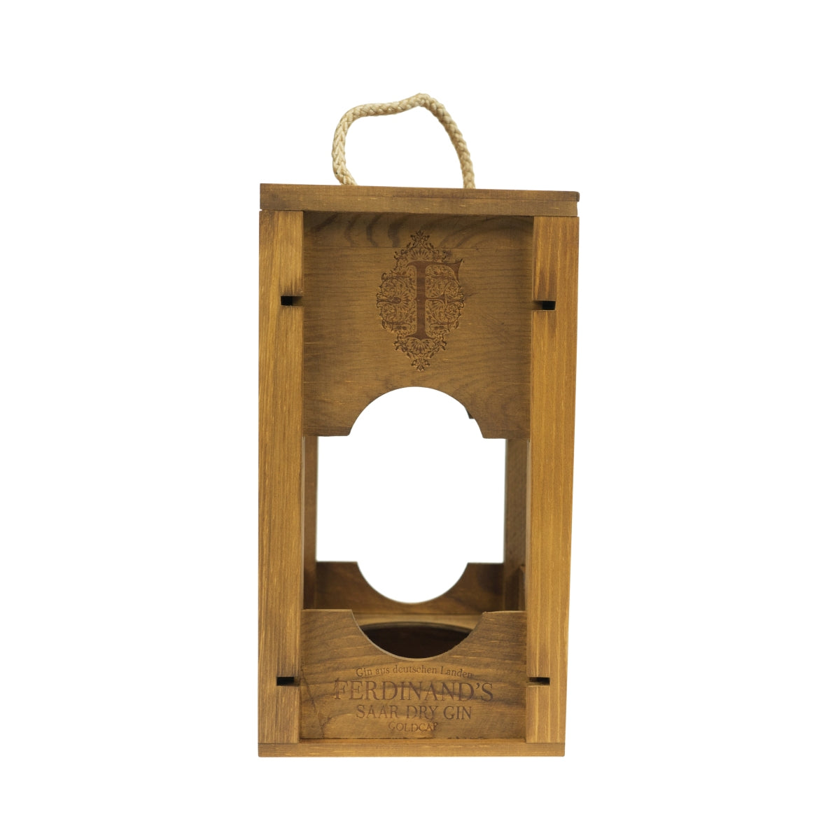 Lampe en bois Ferdinand Gin Lantern Glorifier Présentoir Display Show Bottle – Vue 4