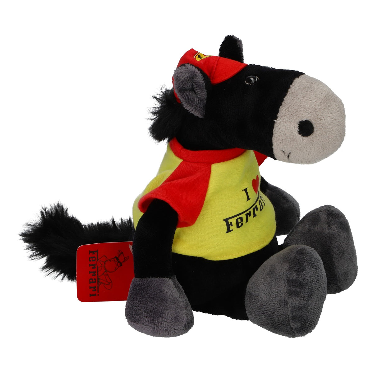 Jouet Ferrari, peluche Nici Sports « Âne », neuf, en polyester noir – Vue 2