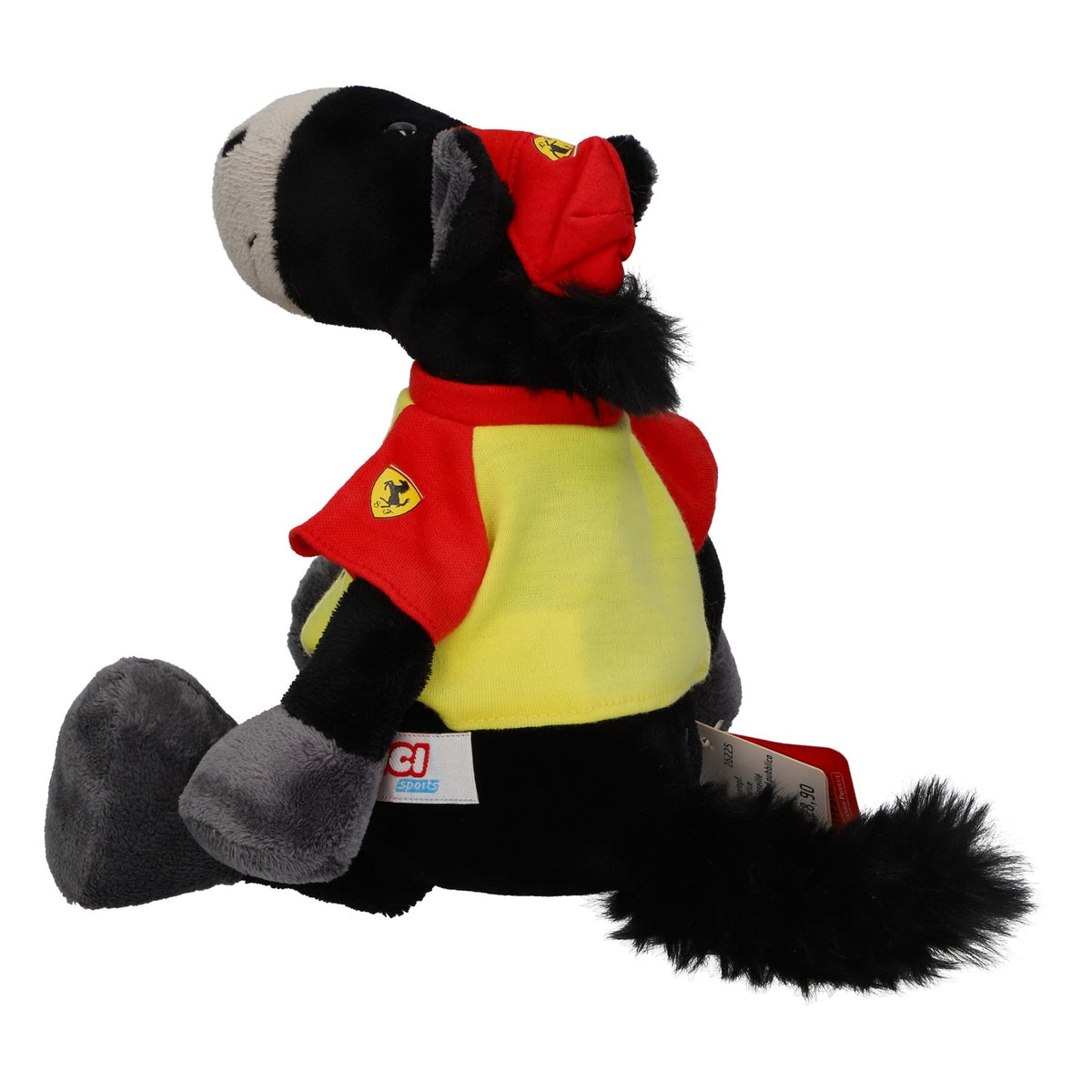 Jouet Ferrari, peluche Nici Sports « Âne », neuf, en polyester noir – Vue 3