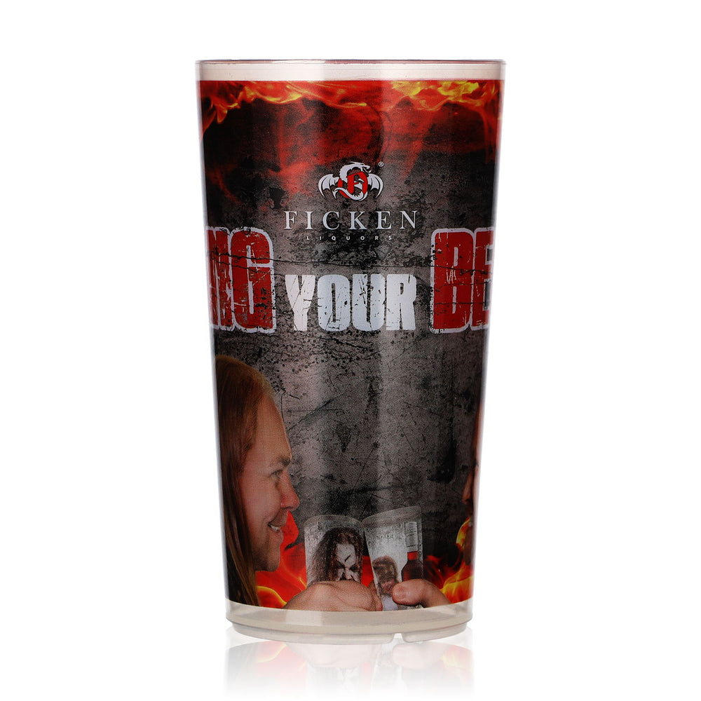 Verre à liqueur « Ficken » « Bang Your Becher » 0,2 l – Gobelet réutilisable en plastique
