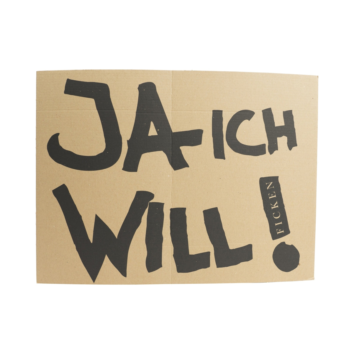 Baise Liqueur Carton Ja ich will Baise Festival Tableau mural Fête Camping
