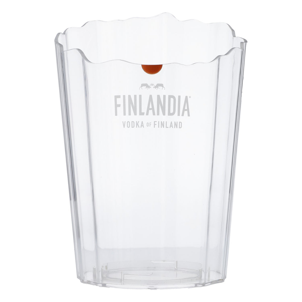 Finlandia Vodka Refroidisseur Bac à glaçons Récipient à glaçons Refroidisseur de bouteilles transparent