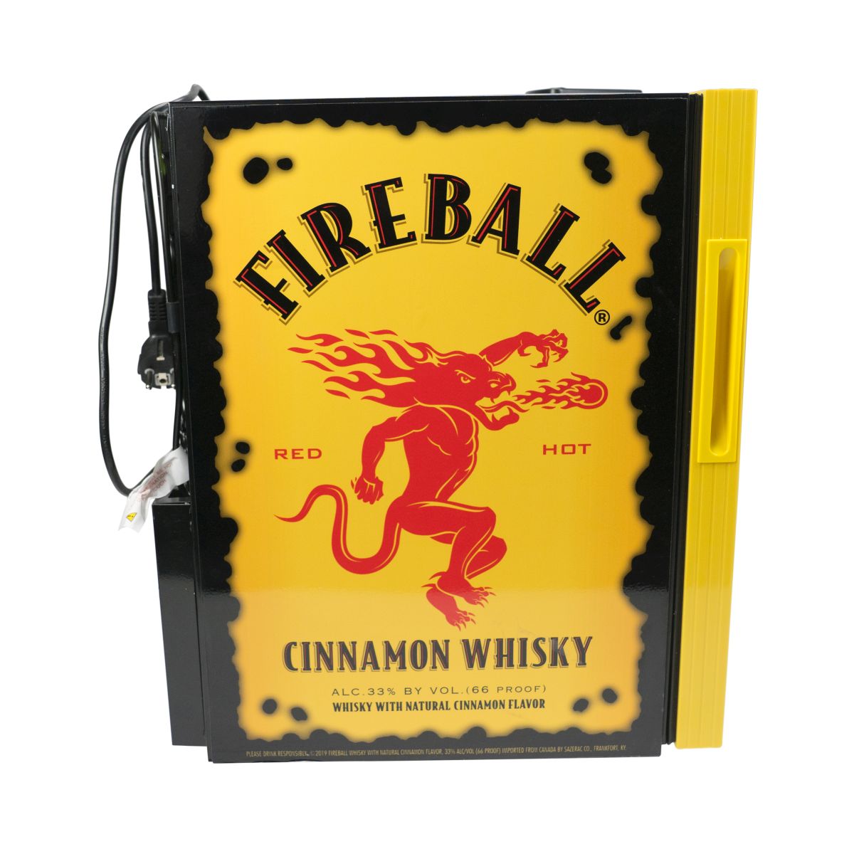 Fireball Réfrigérateur Mini-congélateur Refroidisseur de bouteilles de whisky Fridge Cinnamon – Vue 2