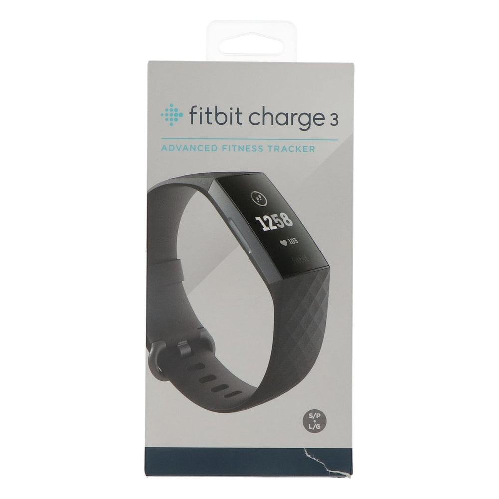 FITBIT Charge 3 Tracker d'activité taille L/G Smartwatch Traqueur de sommeil HF noir