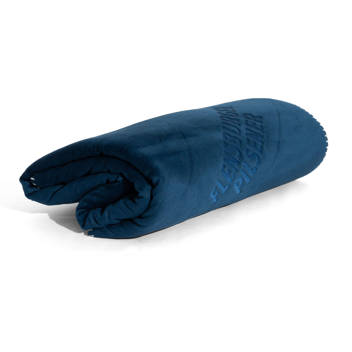 Couverture polaire Flensburger Bier Couverture douillette Couverture de terrasse Couverture 130 x 180 cm Bleue – Vue 2