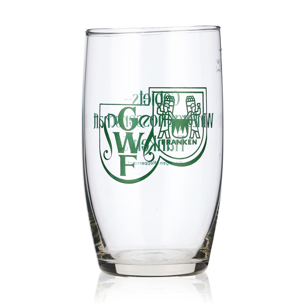 Verre à vin Franken Verre à pied 0,1 l Coopérative viticole régionale  Logo vert