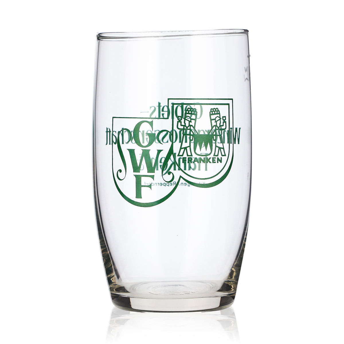 Verre à vin Franken Verre à pied 0,1 l Coopérative viticole régionale  Logo vert