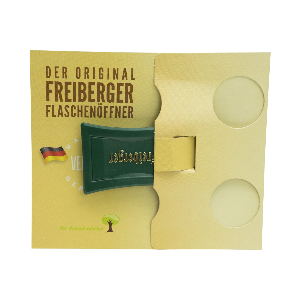 Ouvre-bouteille pour bière Freiberger, décapsuleur, levier d'ouverture, plastique vert – Vue 3