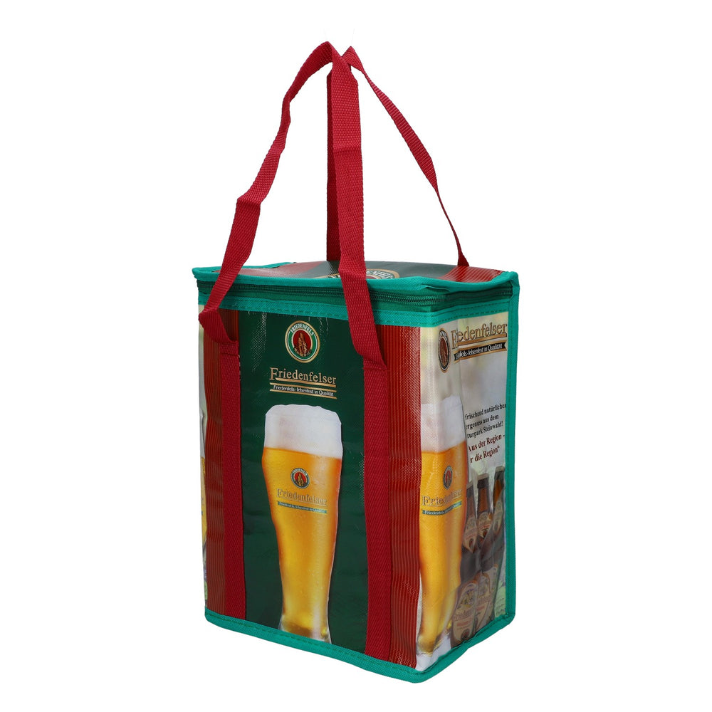Sac isotherme pour bière Friedenfelser, vert, neuf, en tissu mélangé