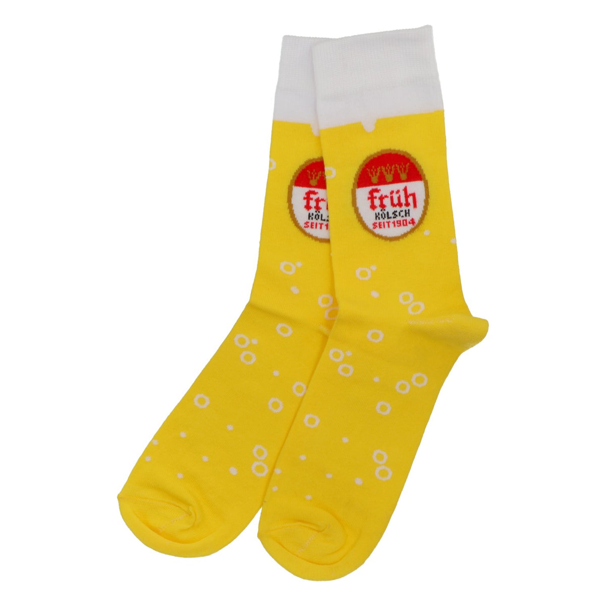 Chaussettes Früh Kölsch Beer Chaussettes de loisirs Taille 39-42 Jaune