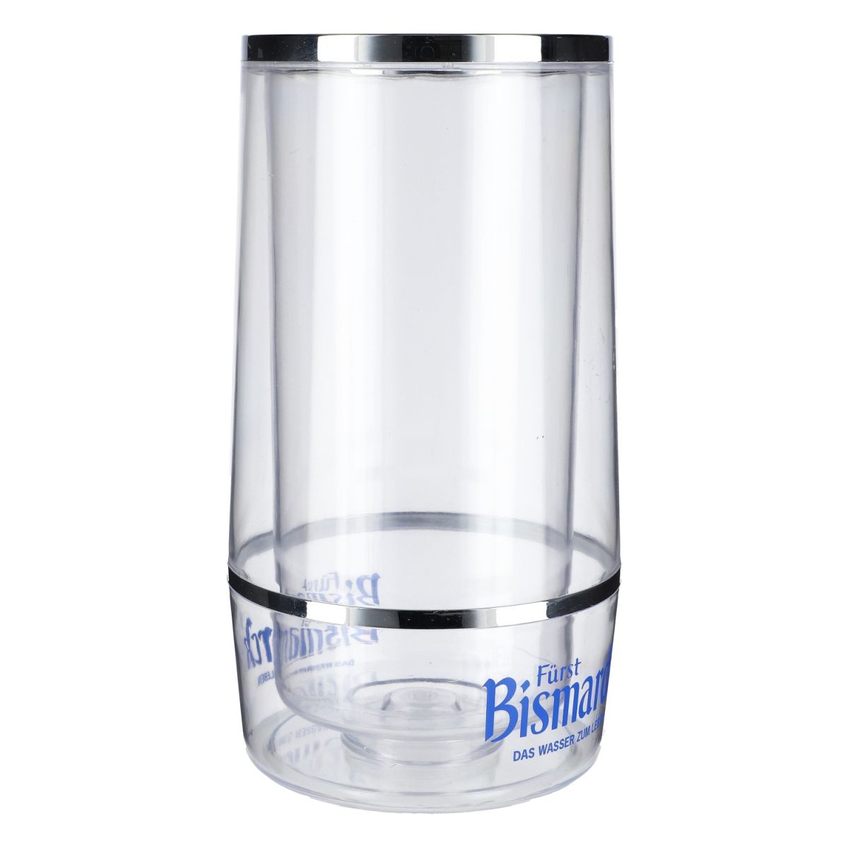 Refroidisseur de bouteilles Fürst Bismarck Refroidisseur à glaçons à double paroi Acrylique Chrome – Vue 2
