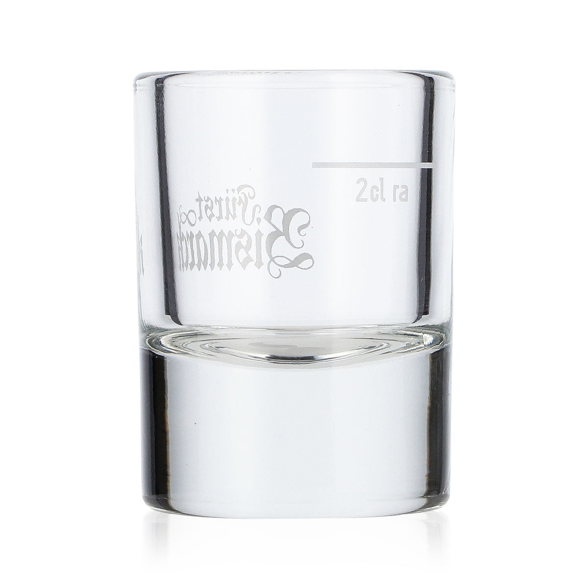 Verre à schnaps « Fürst Bismarck » 2 cl, avec une moustache gravée au fond du verre, verre à shot, verre à schnaps – Vue 3