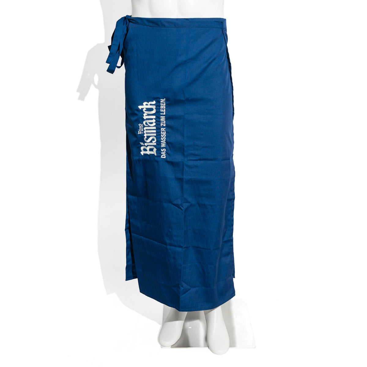 Tablier de bistrot Fürst Bismarck Wasser, tablier de service bleu, modèle long
