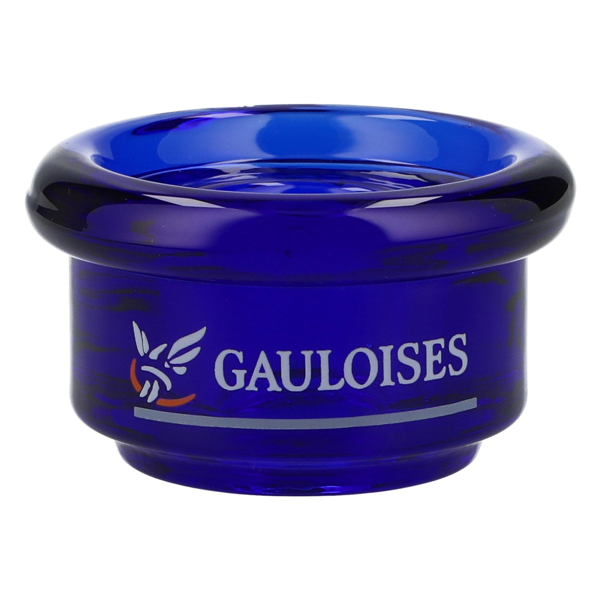 Bougeoir Gauloises en verre bleu pour bougies cylindriques – Objet culte, décoration rétro