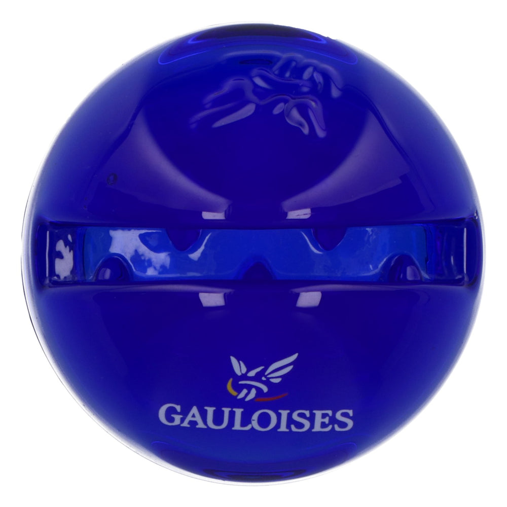 Présentoir de table Gauloises, porte-menu en verre bleu, accessoire de bar rétro