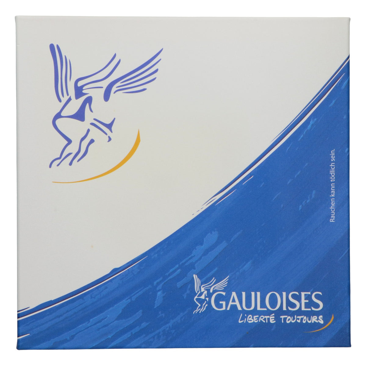Tableau mural Gauloises 40 x 40 cm, toile sur châssis en bois, décoration de bar, France