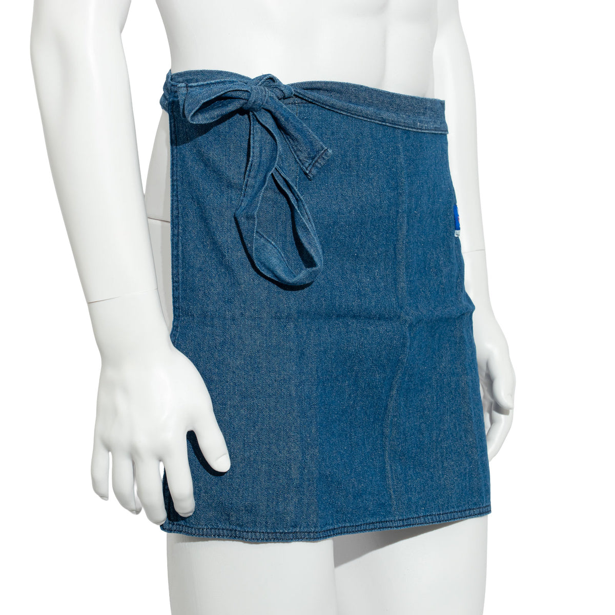 Tablier de serveur/de bistrot en coton bleu « effet jean », motif « Gauloises » (cigarettes), taille S, en verre – Vue 2